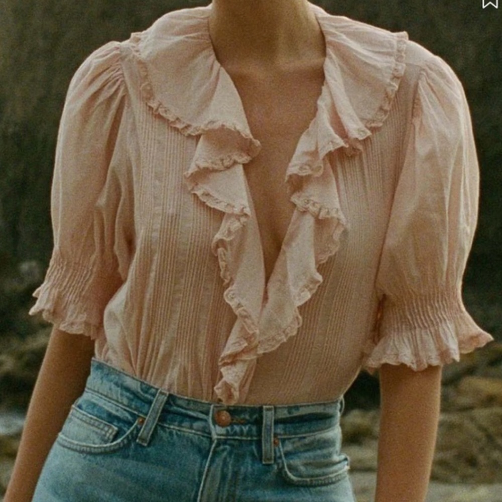 Doen Henri top in peach